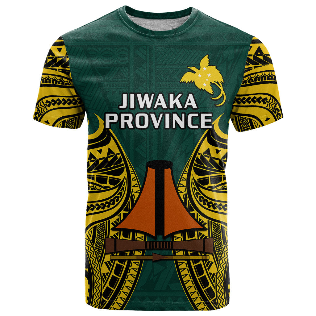 Papua New Guinea T-Shirt Jiwaka Province Mix Coat Of Arms Polynesian Art Graphic Tee