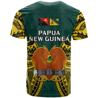 Papua New Guinea T-Shirt Jiwaka Province Mix Coat Of Arms Polynesian Art Graphic Tee
