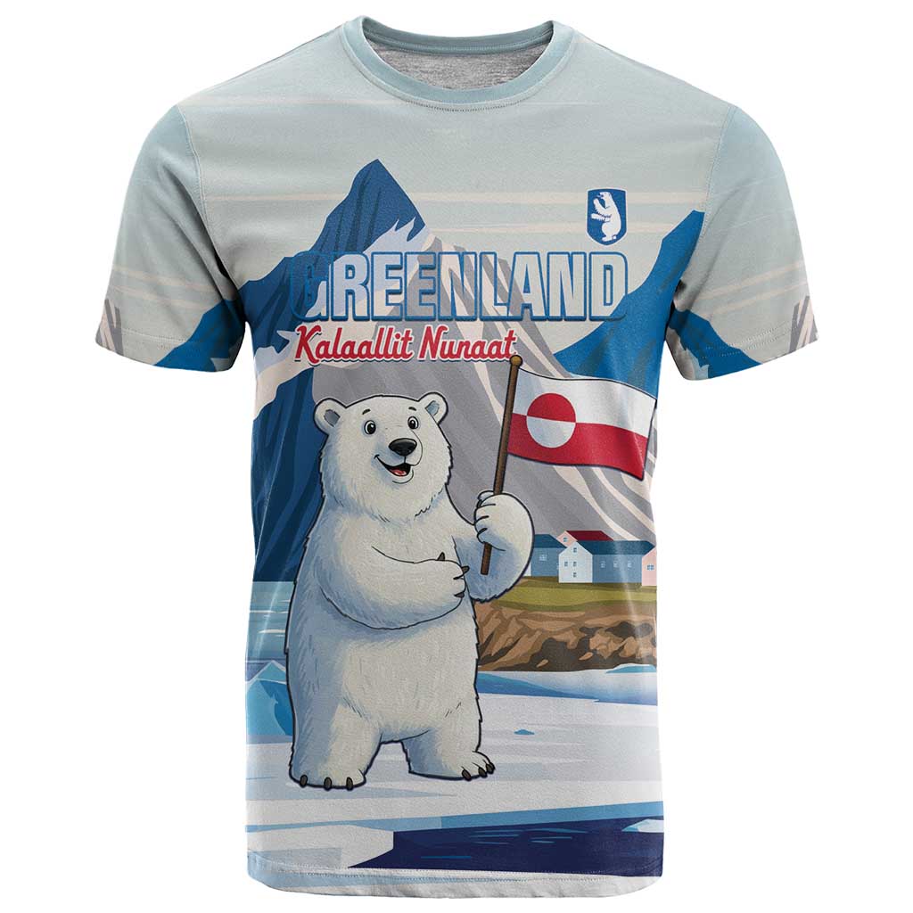 Greenland T-Shirt Kalaallit Nunaat Polar Bear Graphic Tee