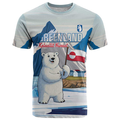 Greenland T-Shirt Kalaallit Nunaat Polar Bear Graphic Tee