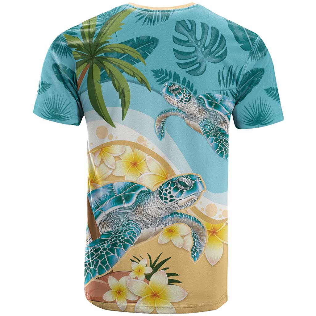 Cayman Islands T-Shirt Sea Turtle Plumeria Tropical Vibes Graphic Tee