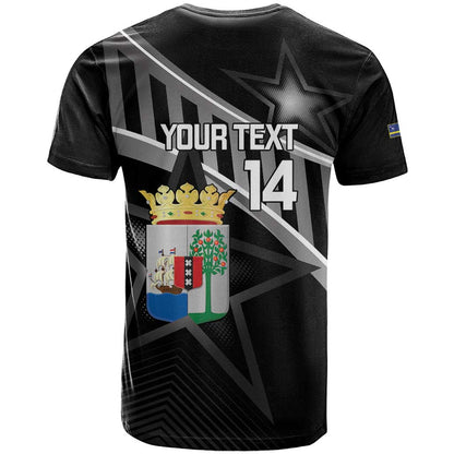 Custom Curacao Football T-Shirt Go La Familia Azul Black Style Graphic Tee