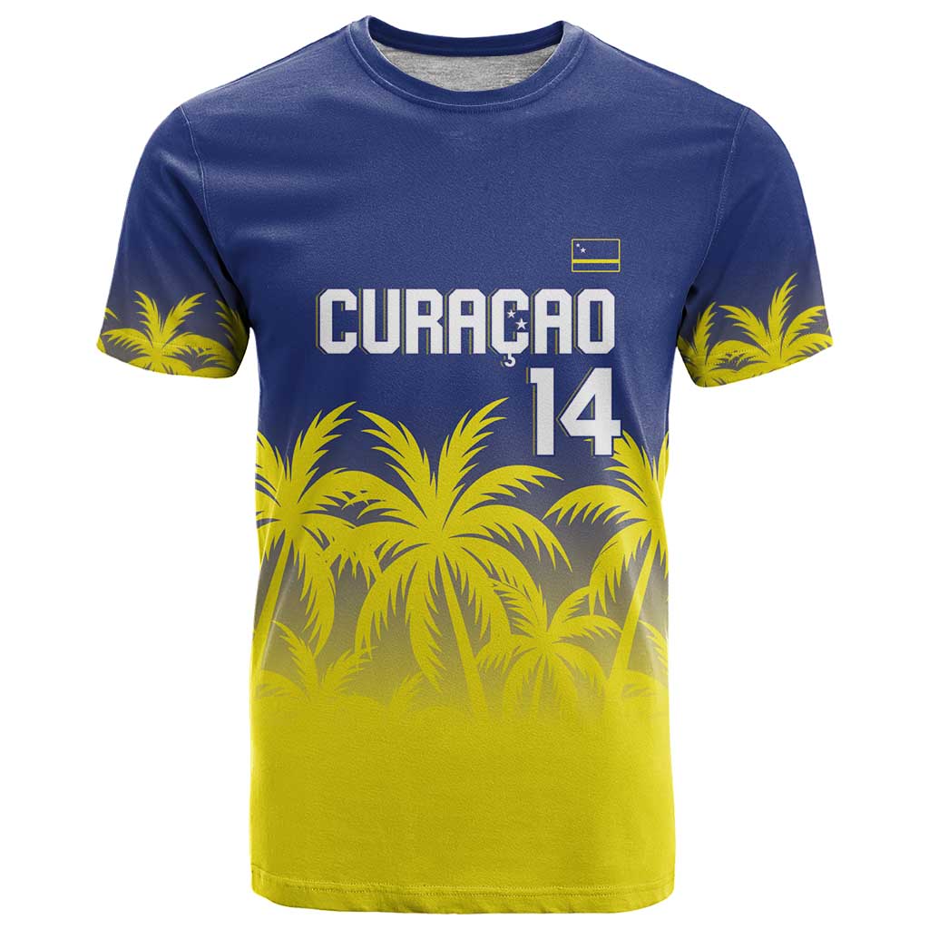 Custom Baseball Curacao T-Shirt 2025 Korsou de Palmbomen Graphic Tee