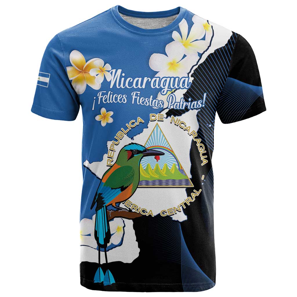 Personalized Nicaragua Independence Day T-Shirt Nicaraguan Guardabarranco Mix Sacuanjoche Flowers Graphic Tee