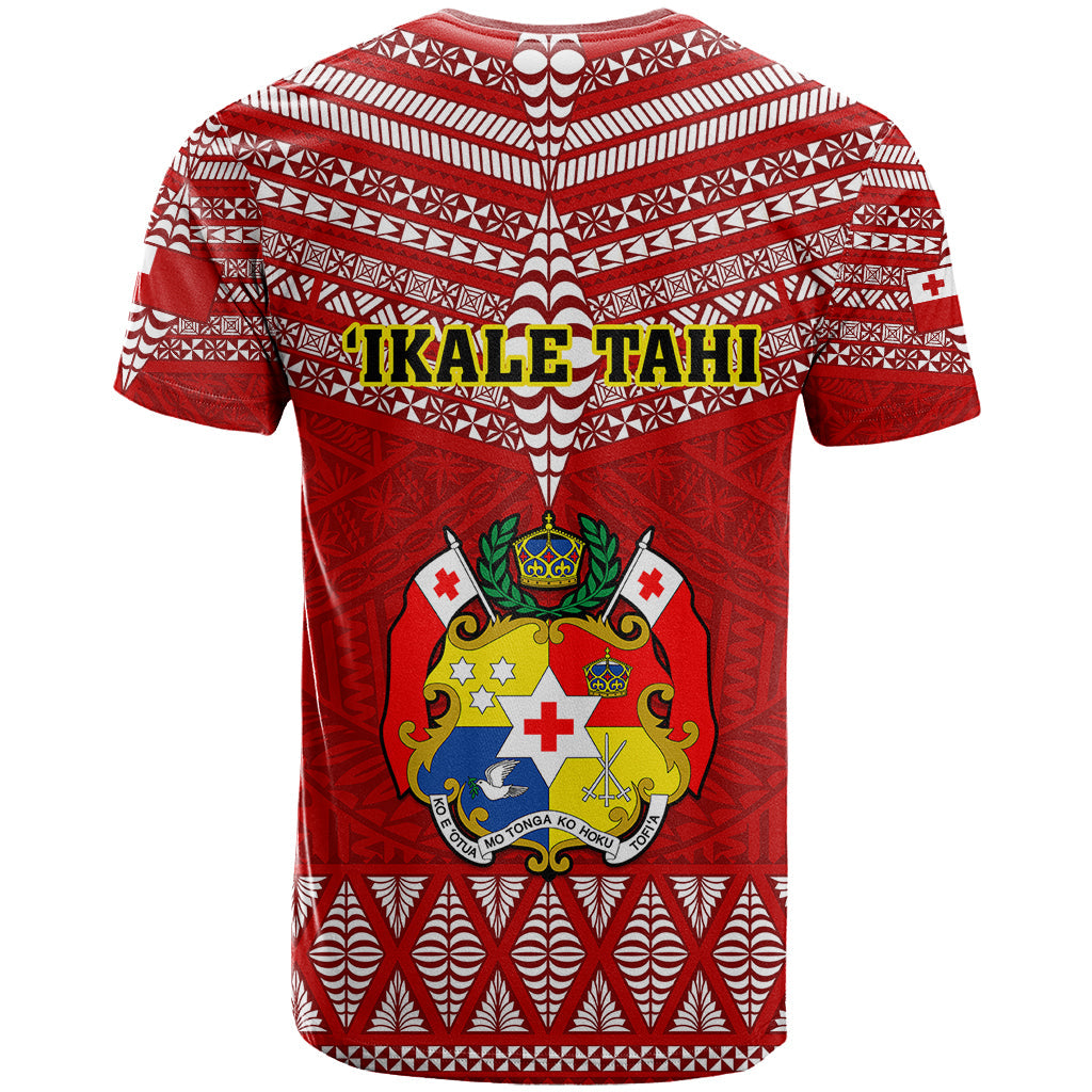 Tonga Rugby T-Shirt World Cup Tongan Kupesi Ngatu Pattern Graphic Tee