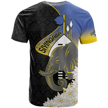 Eswatini Independence Day T-Shirt Swaziland Nguni Shield African Pattern Graphic Tee