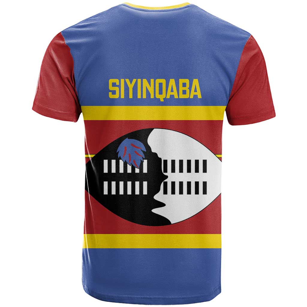 Swaziland T-Shirt Siyinqaba Eswatini Flag Style Graphic Tee
