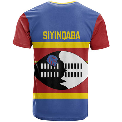 Swaziland T-Shirt Siyinqaba Eswatini Flag Style Graphic Tee
