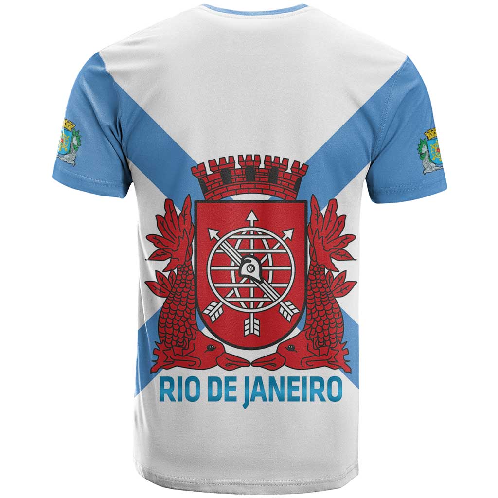 Rio de Janeiro Brazil T-Shirt Flag Style Graphic Tee