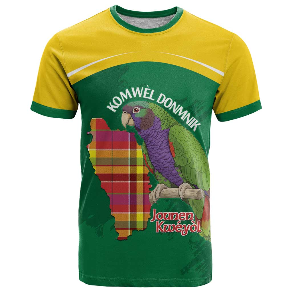 Personalized Komwel Donmnik Jounen Kweyol T-Shirt Dominica Creole Day Imperial Amazon Graphic Tee