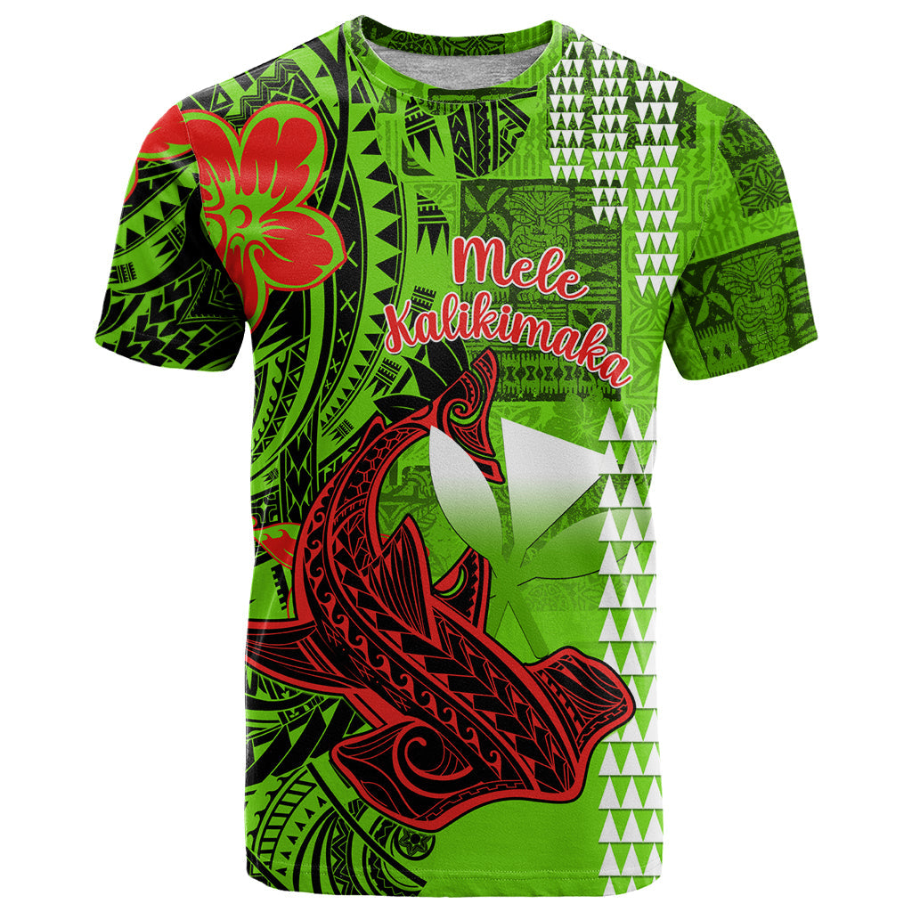 Personalised Hawaii Christmas T-Shirt Mele Kalikimaka Kakau Polynesian Shark Tattoo Graphic Tee