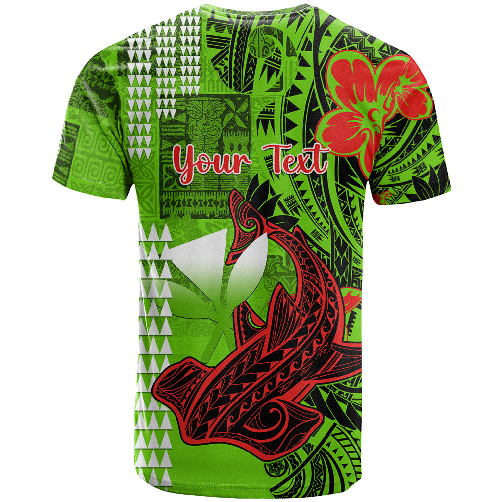 Personalised Hawaii Christmas T-Shirt Mele Kalikimaka Kakau Polynesian Shark Tattoo Graphic Tee