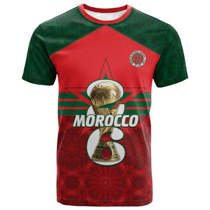 Personalized Morocco Football T-Shirt 2026 Come On Atlas Lions Graphic Tee