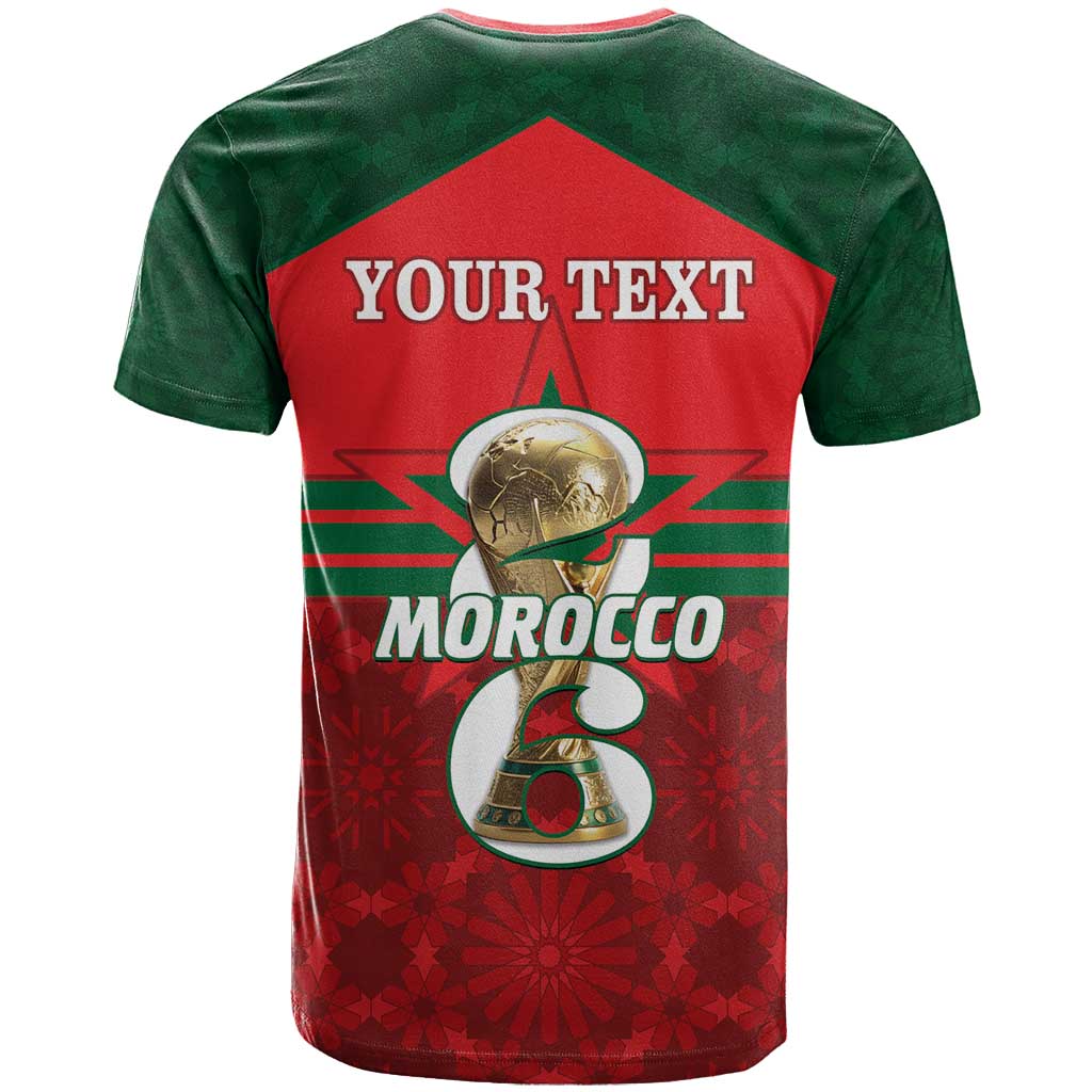 Personalized Morocco Football T-Shirt 2026 Come On Atlas Lions Graphic Tee