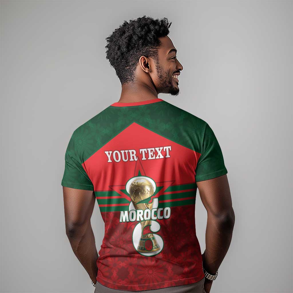 Personalized Morocco Football T-Shirt 2026 Come On Atlas Lions Graphic Tee