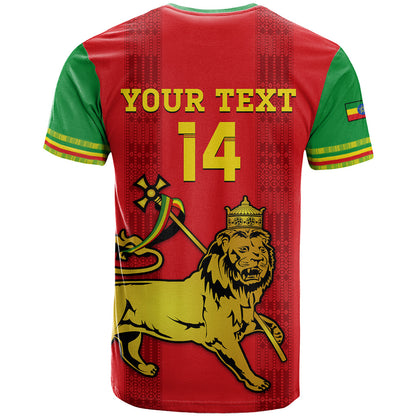 Custom Ethiopia Football T-Shirt 2024 Go Champions Walia Ibex Graphic Tee