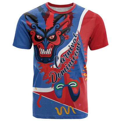 Carnival Dominicano T-Shirt Dominican Republic Diablos Cojuelos Mask Graphic Tee