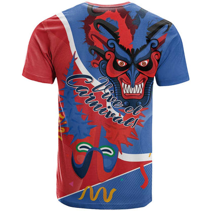 Carnival Dominicano T-Shirt Dominican Republic Diablos Cojuelos Mask Graphic Tee