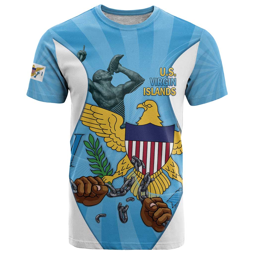 US Virgin Islands T-Shirt Emancipation Proud Freedom Statue Graphic Tee