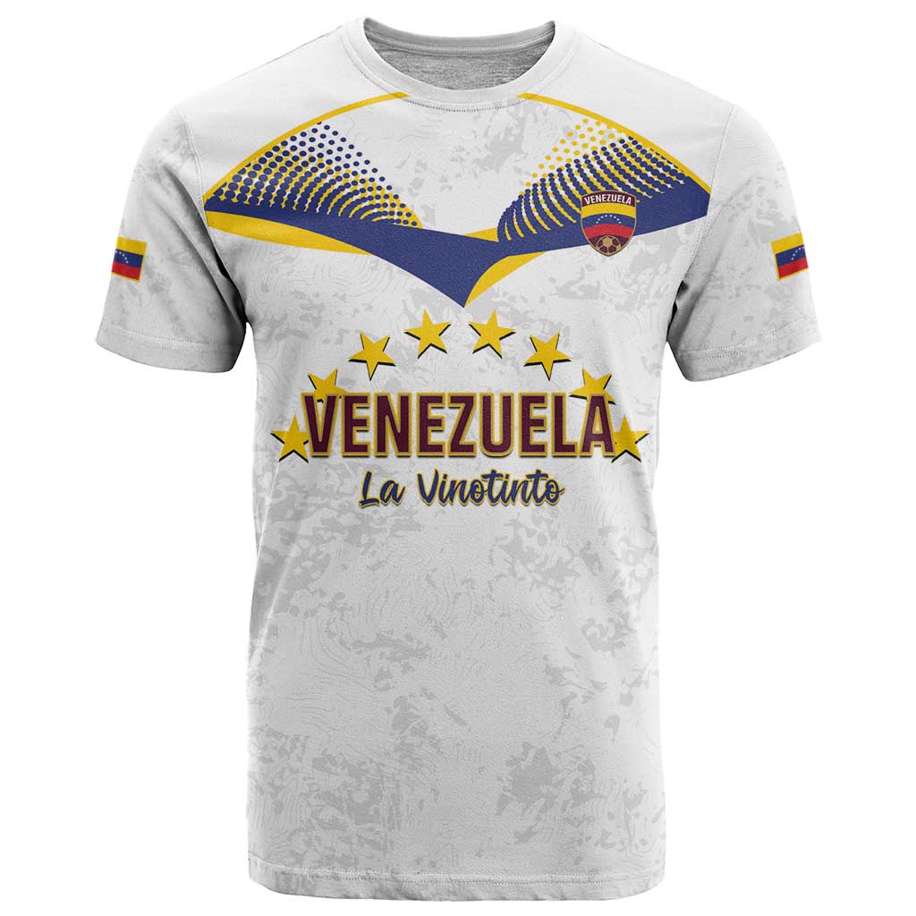 Custom Venezuela Football T-Shirt Come On La Vinotinto White Graphic Tee