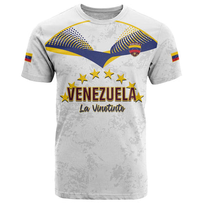 Custom Venezuela Football T-Shirt Come On La Vinotinto White Graphic Tee