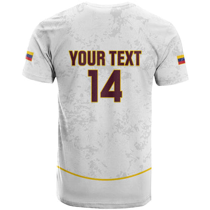 Custom Venezuela Football T-Shirt Come On La Vinotinto White Graphic Tee