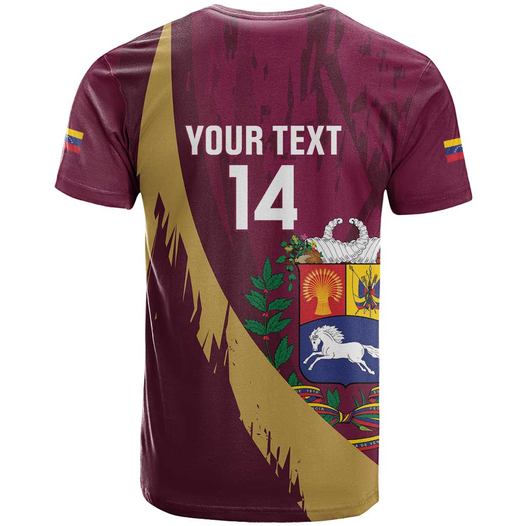 Custom Venezuela Football T-Shirt Mano Tengo Fe La Vinotinto Graphic Tee