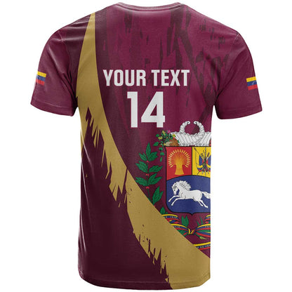 Custom Venezuela Football T-Shirt Mano Tengo Fe La Vinotinto Graphic Tee