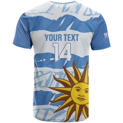 Custom Uruguay Football T-Shirt Vamo La Celeste Graphic Tee