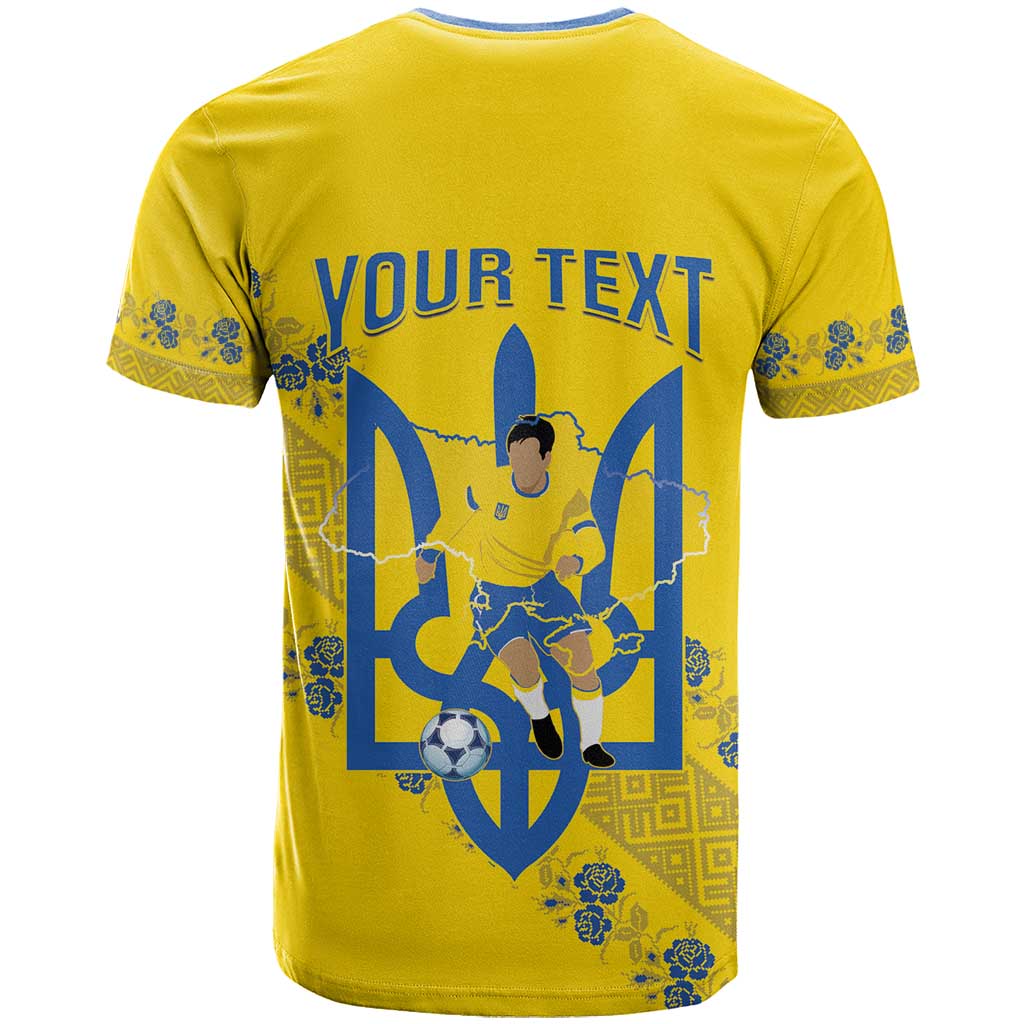 Personalised Ukraine Football T-Shirt Glory to Ukrainian Graphic Tee