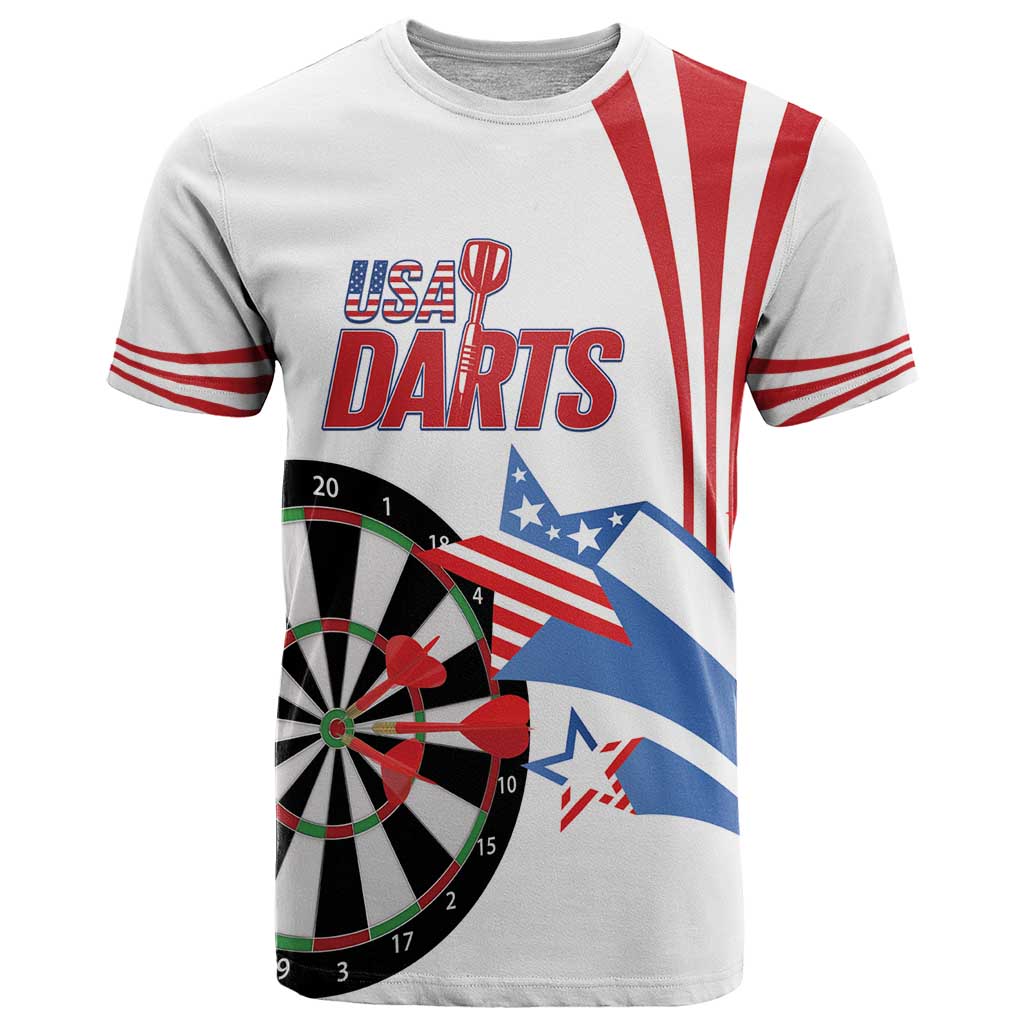Custom United States Darts T-Shirt USA Go Champions Graphic Tee