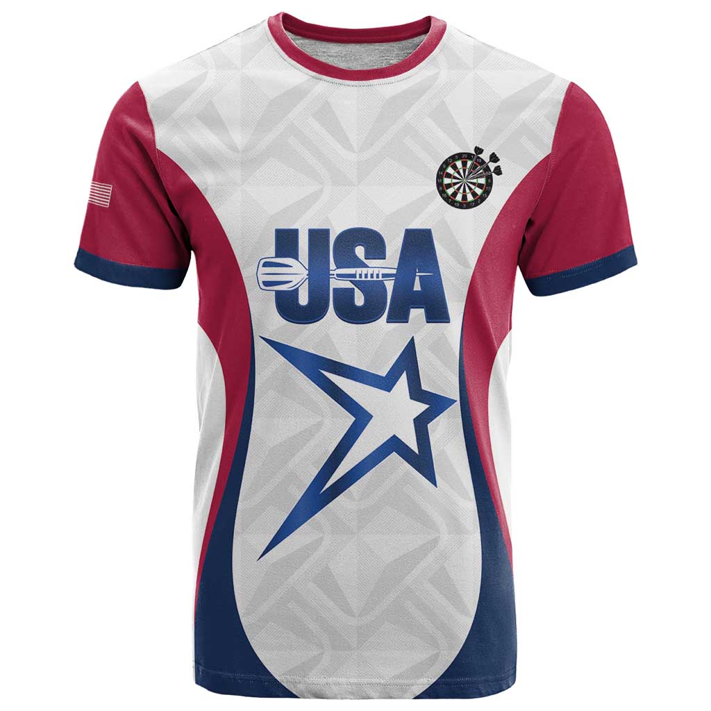 Custom United States Darts T-Shirt Come On USA Curve Style Graphic Tee