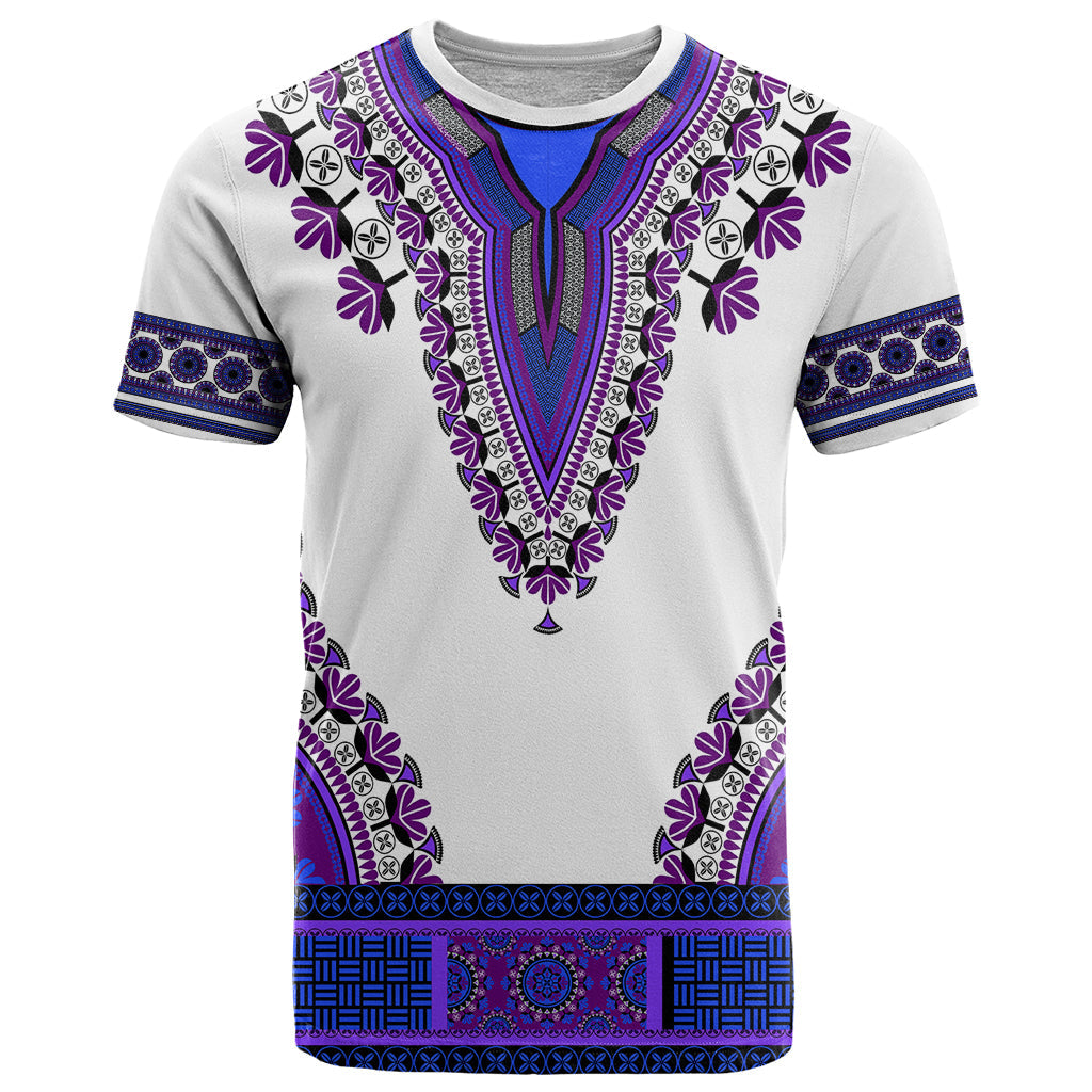 Africa T-Shirt African Dashiki Royal Purple Version Graphic Tee