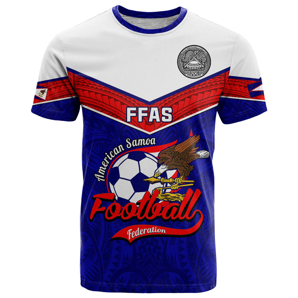 American Samoa Football T-Shirt Polynesian Sporty Style Graphic Tee