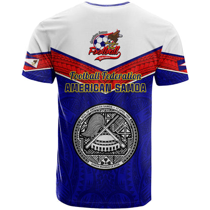 American Samoa Football T-Shirt Polynesian Sporty Style Graphic Tee