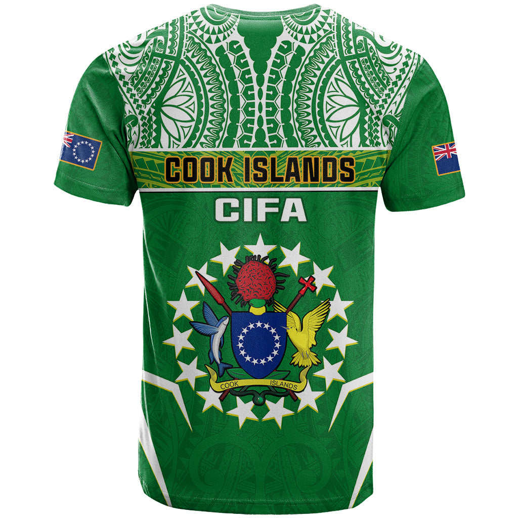 Cook Islands Football T-Shirt Go Kuki Airani Polynesian Sporty Style Graphic Tee