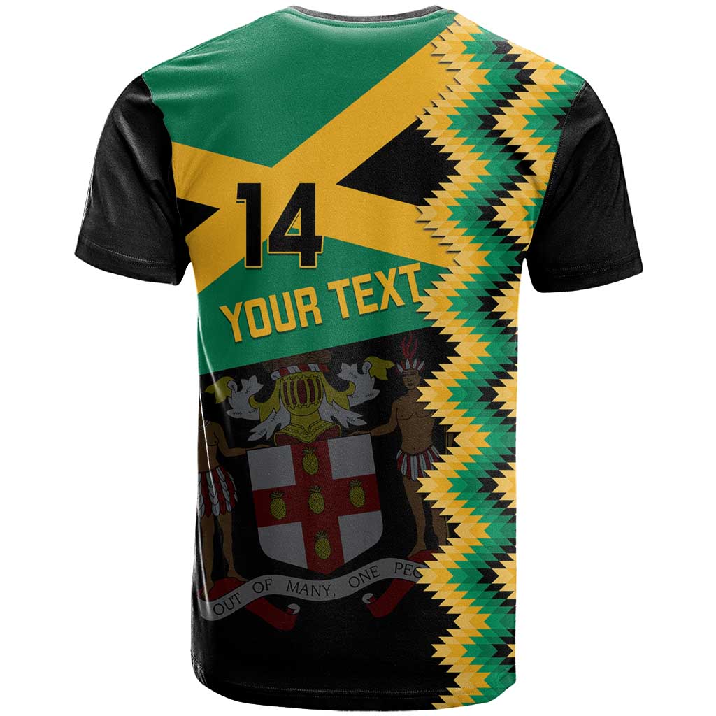 Custom Jamaica Football T-Shirt Go Reggae Boyz Graphic Tee