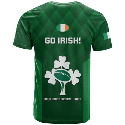 Ireland Rugby T-Shirt Go Irish Shamrock World Cup Graphic Tee