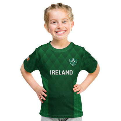 Custom Ireland Rugby T-Shirt Go Shamrock World Cup Irish Celtic Pattern Graphic Tee