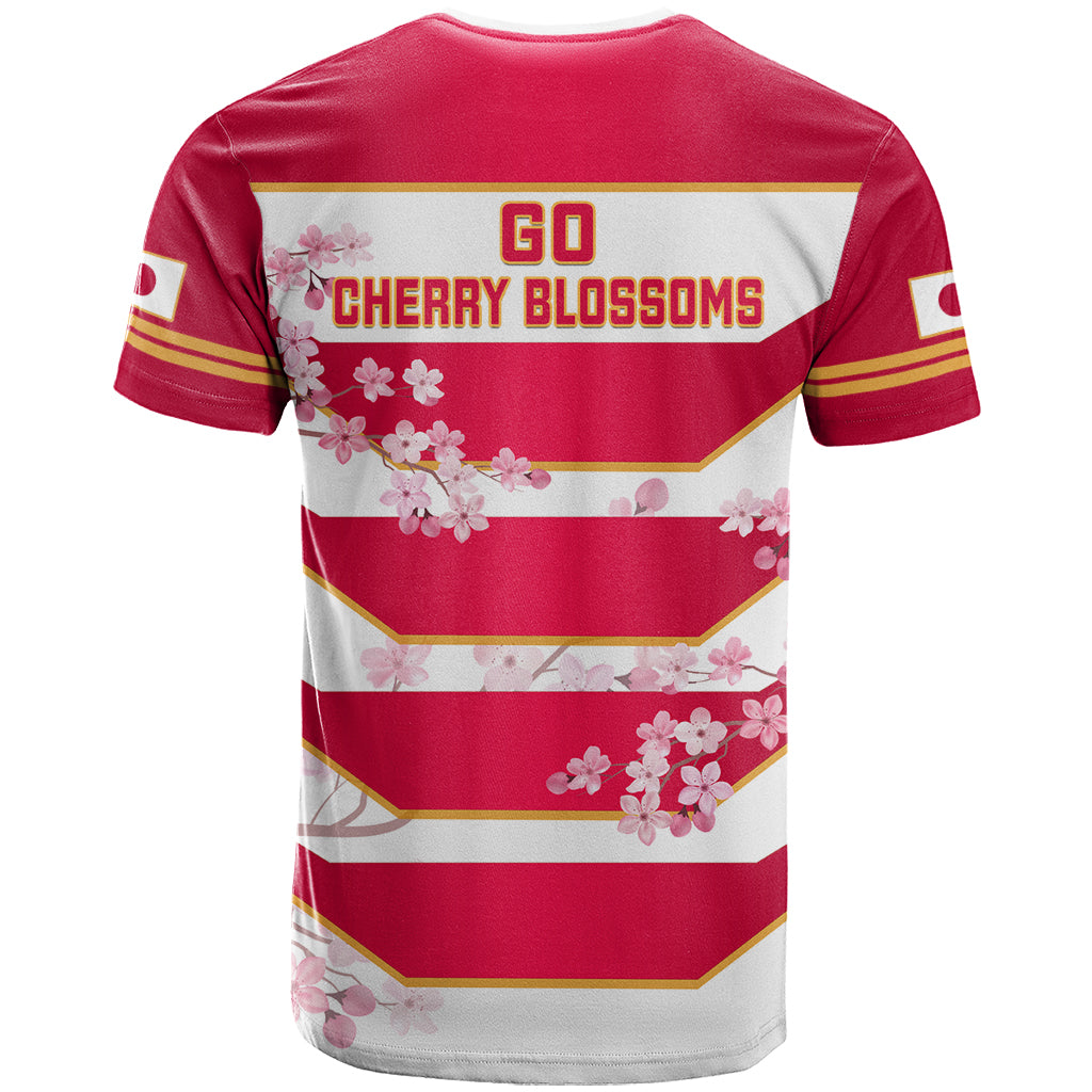 Japan Rugby T-Shirt Go Cherry Blossoms World Cup Graphic Tee