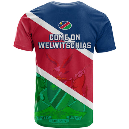 Namibia Rugby T-Shirt Welwitschias Flag Style Graphic Tee