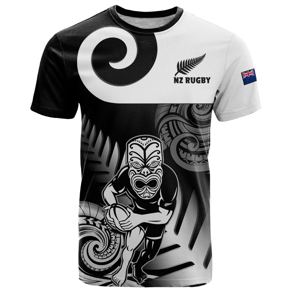 New Zealand Silver Fern Rugby T-Shirt Go Champions NZ All Black Maori Koru Graphic Tee