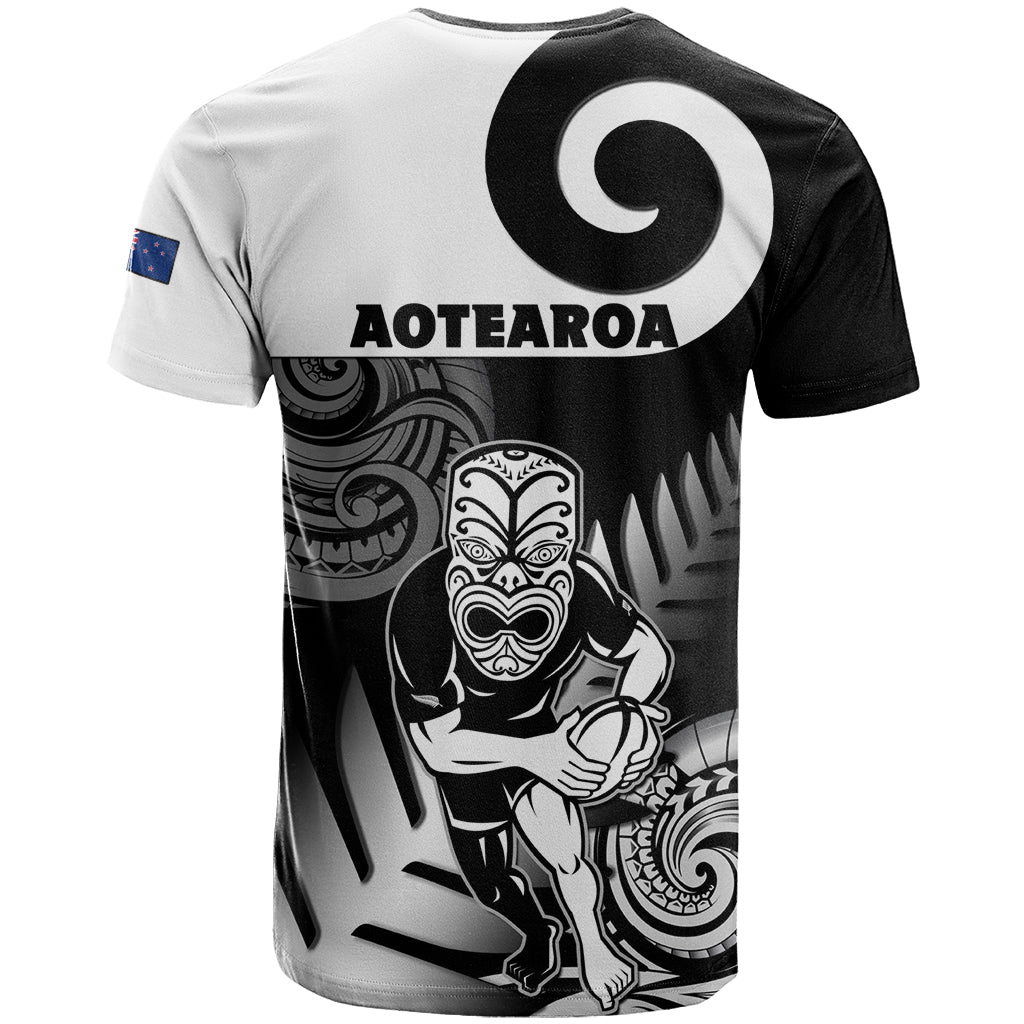 New Zealand Silver Fern Rugby T-Shirt Go Champions NZ All Black Maori Koru Graphic Tee