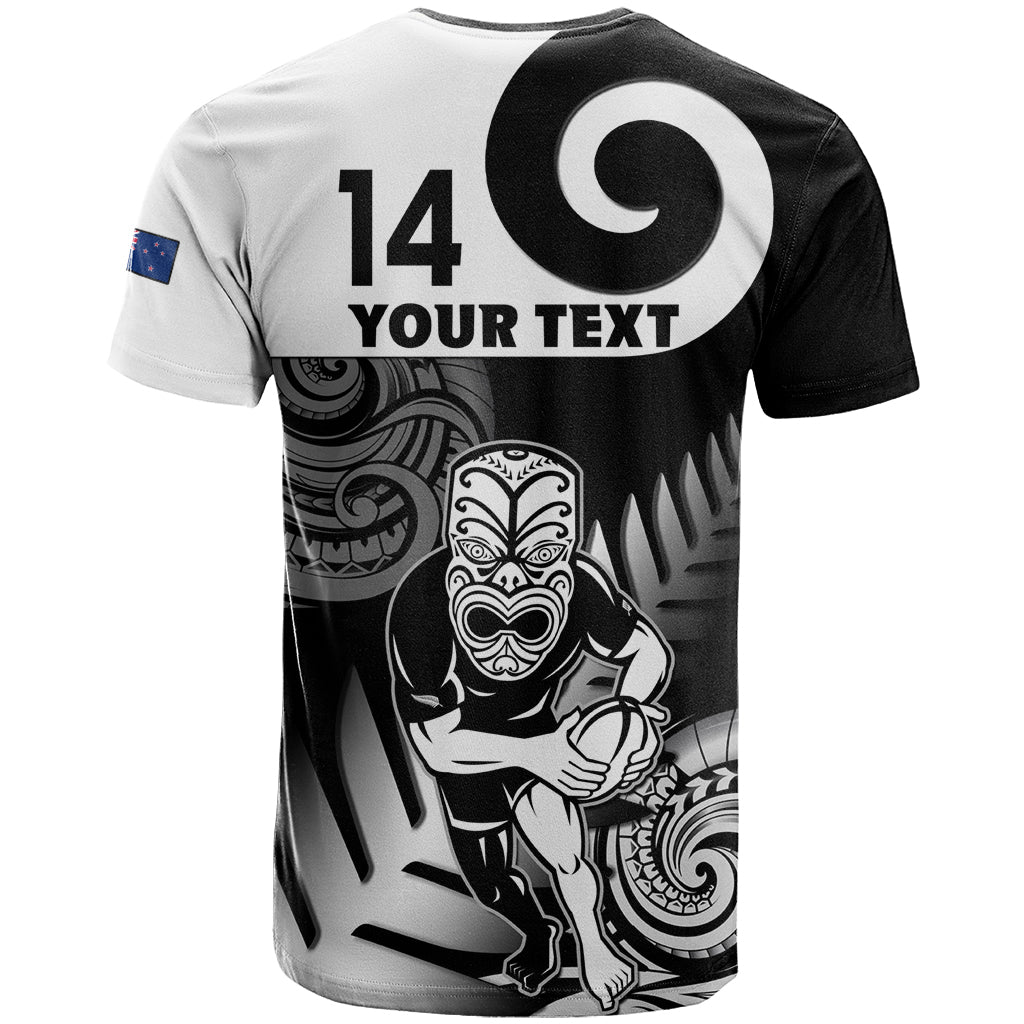 Custom New Zealand Silver Fern Rugby T-Shirt Go Champions NZ All Black Maori Koru Graphic Tee