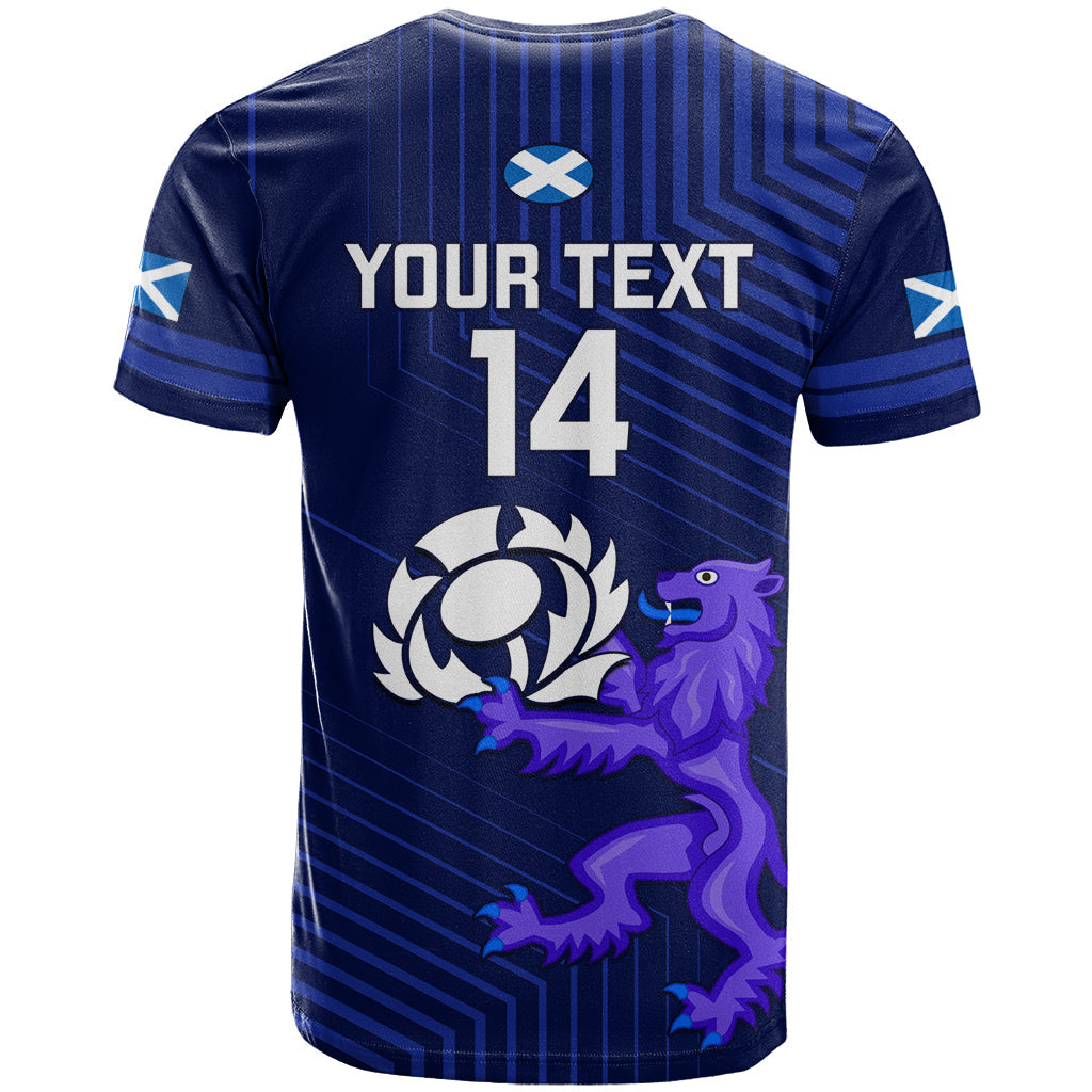 Custom Scotland Rugby T-Shirt Go Scottish Graphic Tee