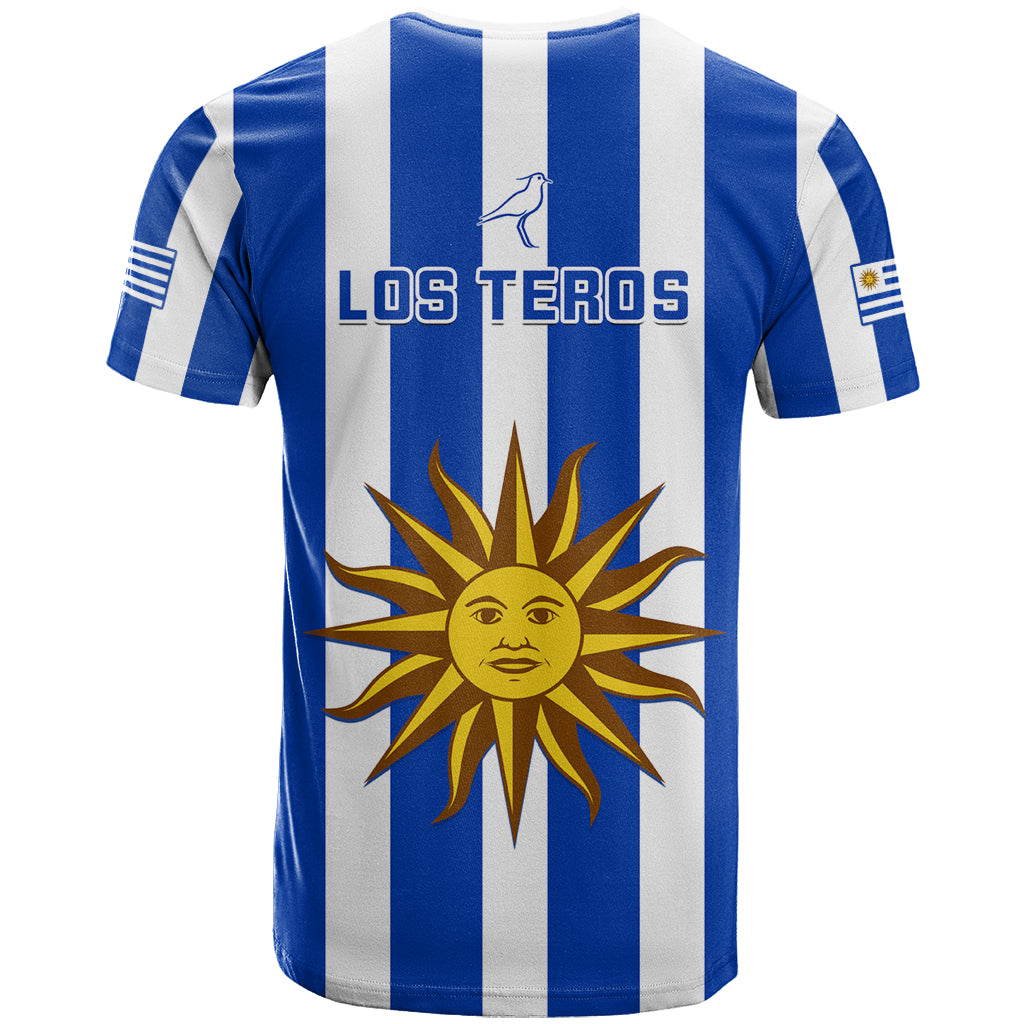 Uruguay Rugby T-Shirt Go Los Teros Flag Style Graphic Tee