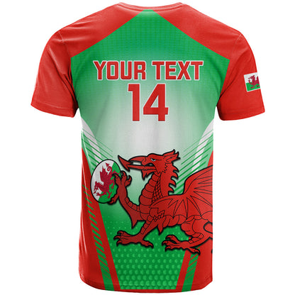 Custom Wales Rugby T-Shirt Come On Cymru Champions World Cup Graphic Tee