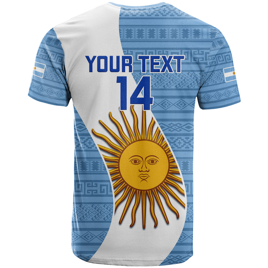 Custom Argentina Rugby T-Shirt Go Champions Los Pumas World Cup Graphic Tee