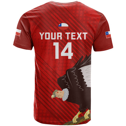 Personalised Chile Rugby T-Shirt Los Condores World Cup Graphic Tee