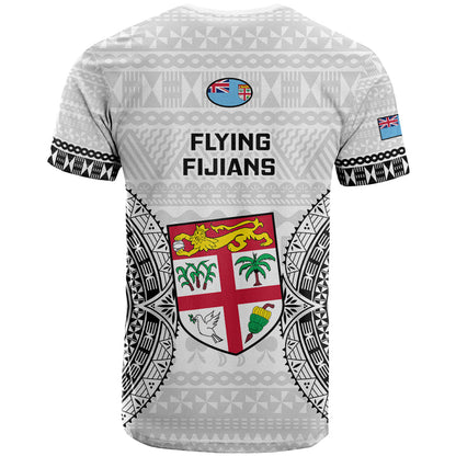 Fiji Rugby T-Shirt Go Champions World Cup Fijian Tapa Pattern Graphic Tee